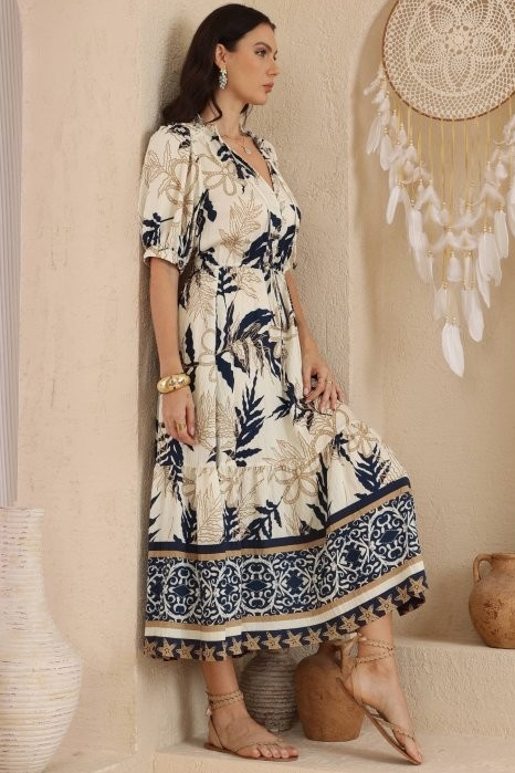 Bella Palm Dress
