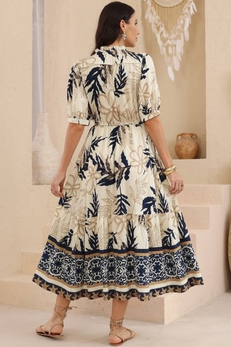 Bella Palm Dress