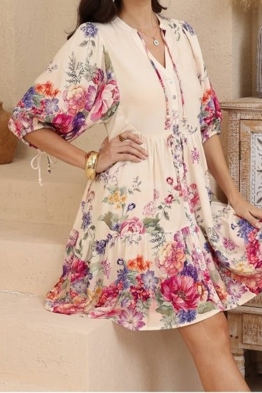 Kylie Floral Short Dress