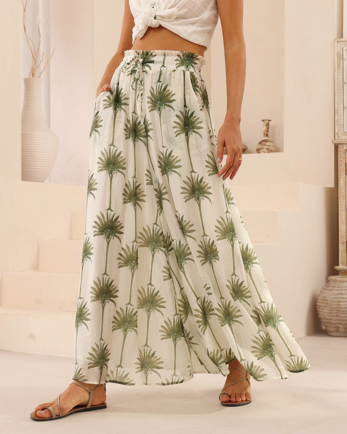 Palm Tree Full Pants