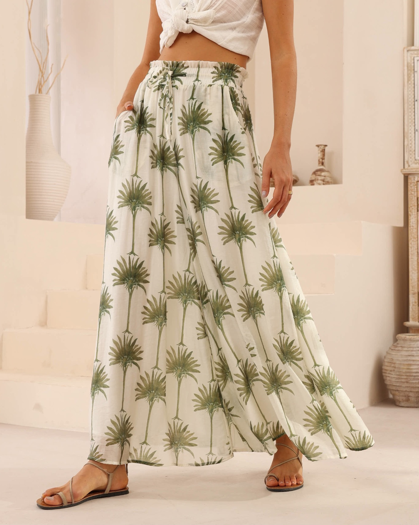 Palm Tree Full Pants