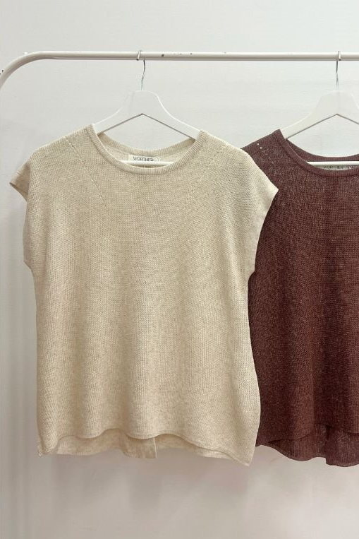 Button Back Knit Top