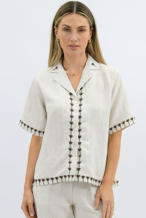 Palm Drift Stitch Top