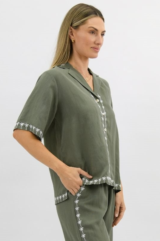 Palm Drift Stitch Top