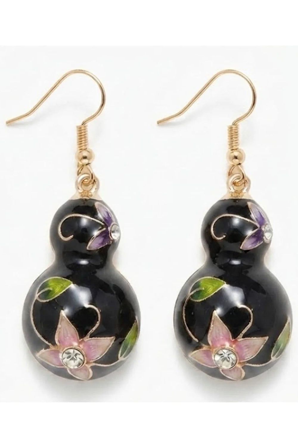 Enamel Hana Drop Earrings