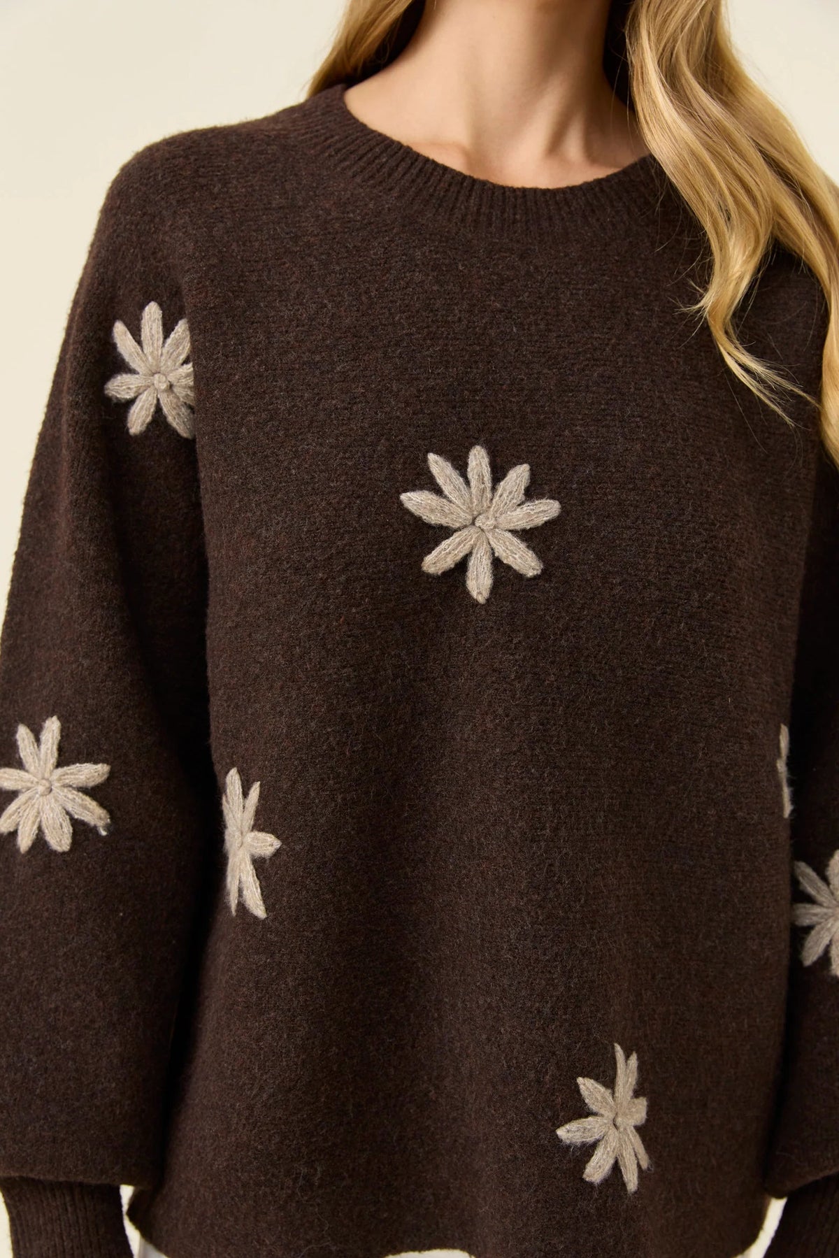 Miru Stitch Flower Jumper