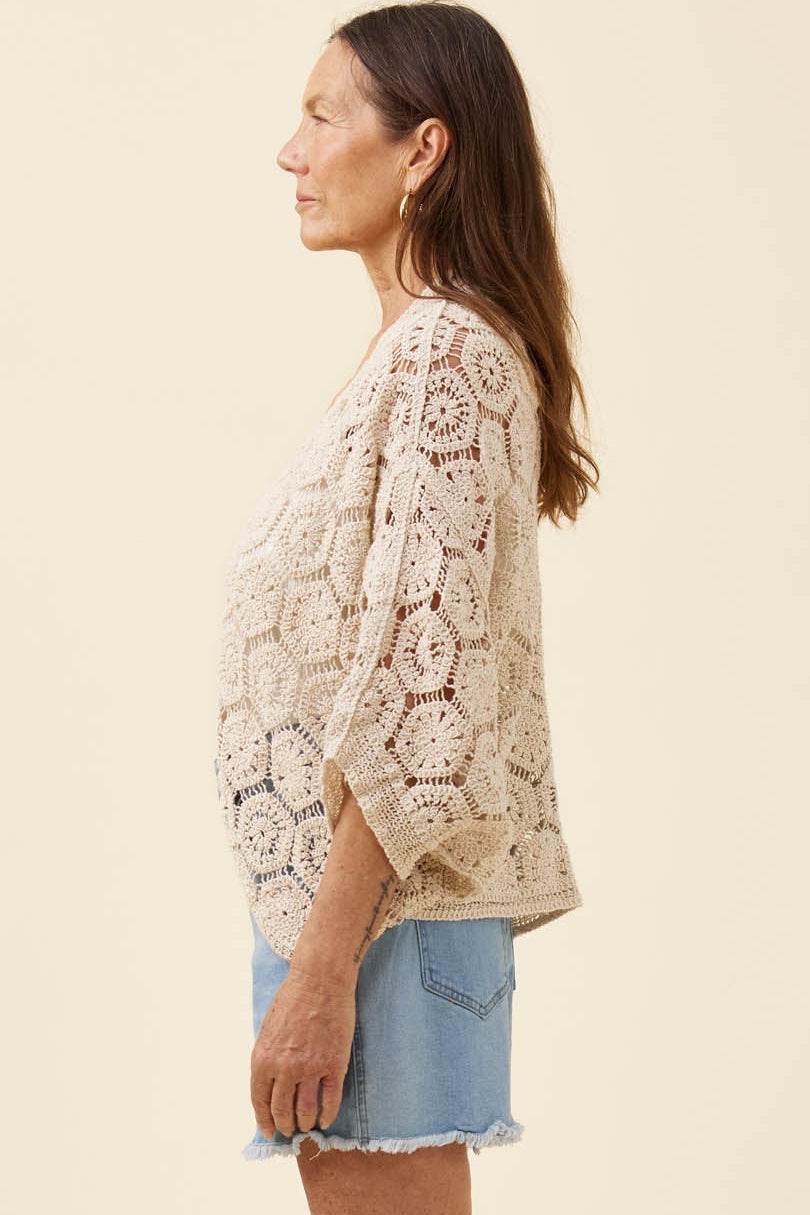 Maggie Crochet Cape