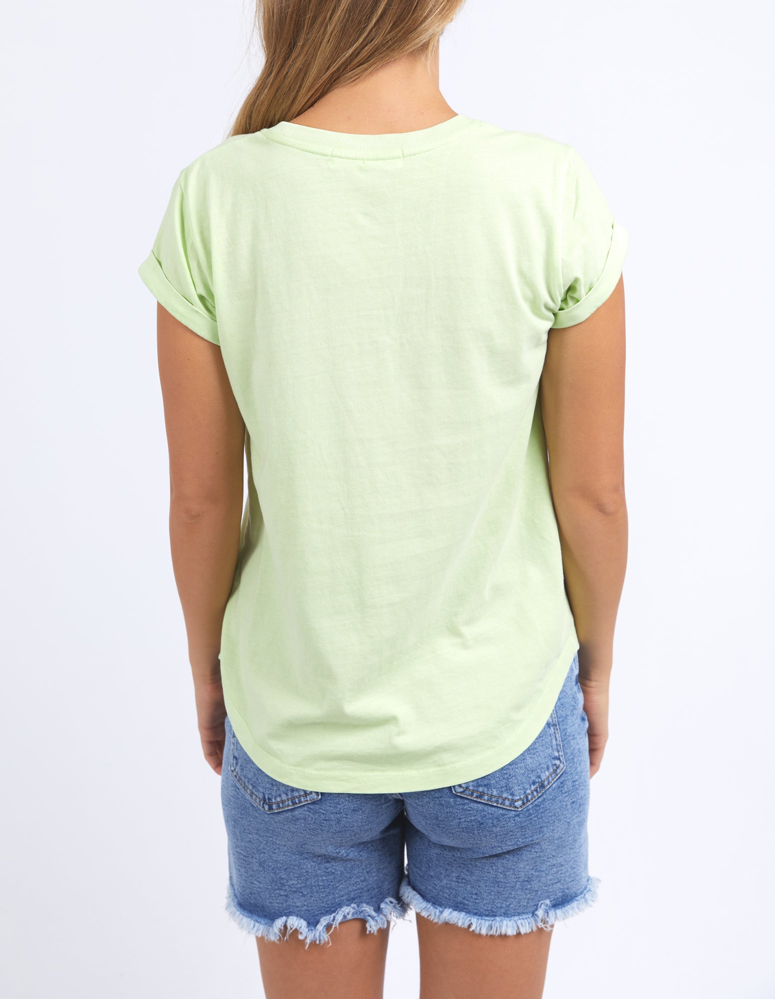 pale green short sleeve foxwood signature tee ladies 