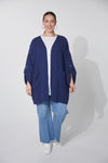 long sleeve with tab cotton sky jacket from haven in midnight blue