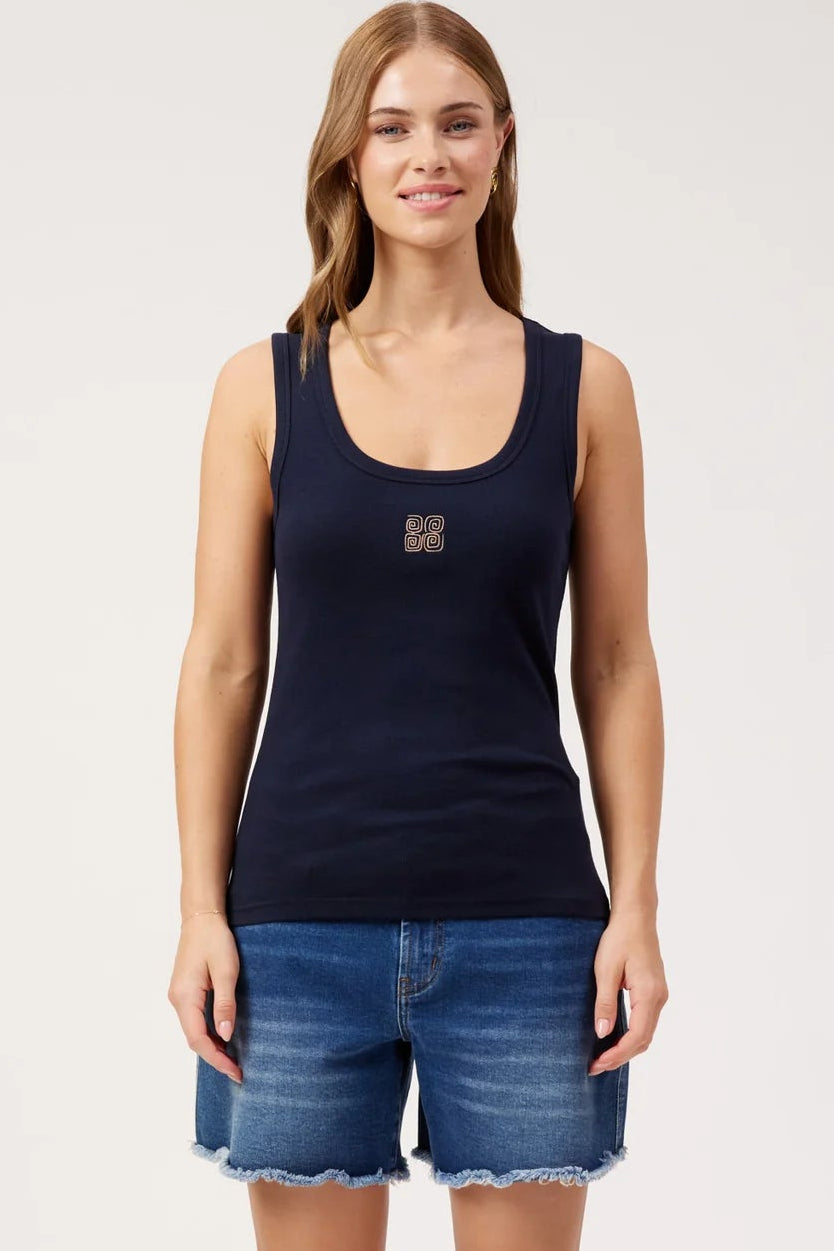 Athens Embroidered Tank