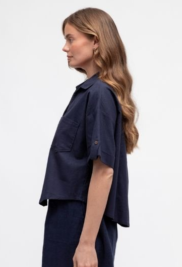 April Back Pleat Shirt