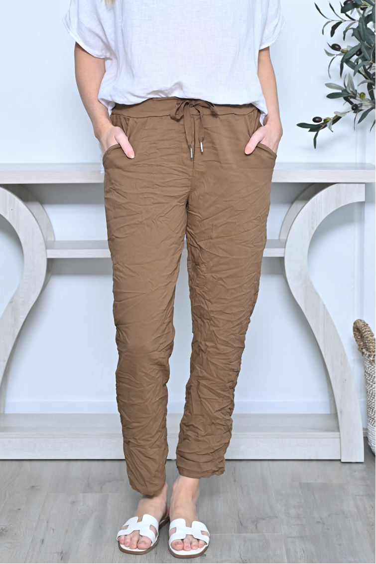 Stretchy Crinkle Pant