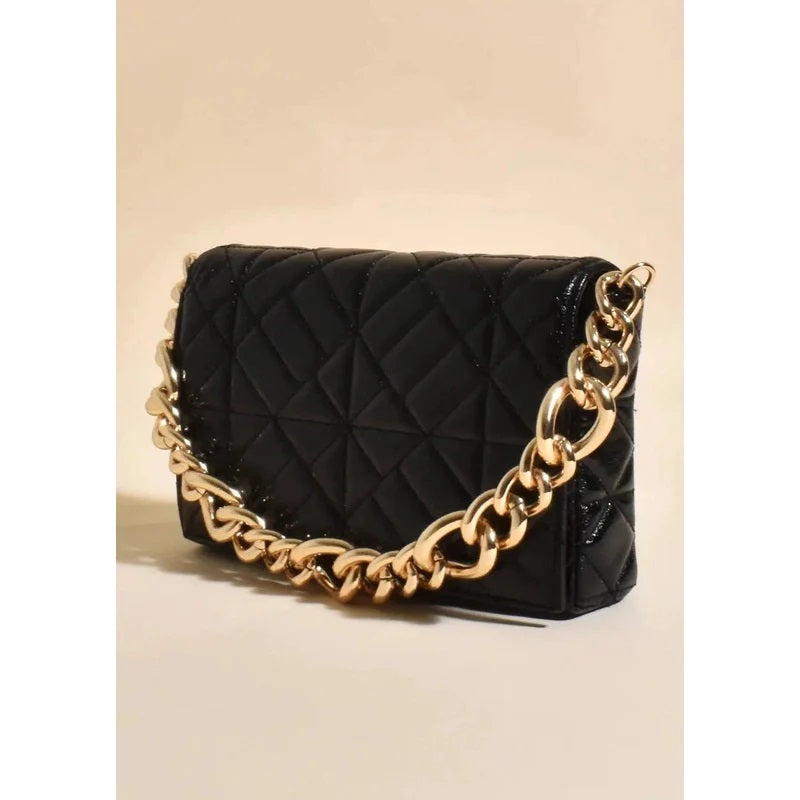 Amira Patten Quilt Shoulder Bag