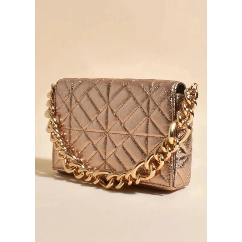 Amira Patten Quilt Shoulder Bag