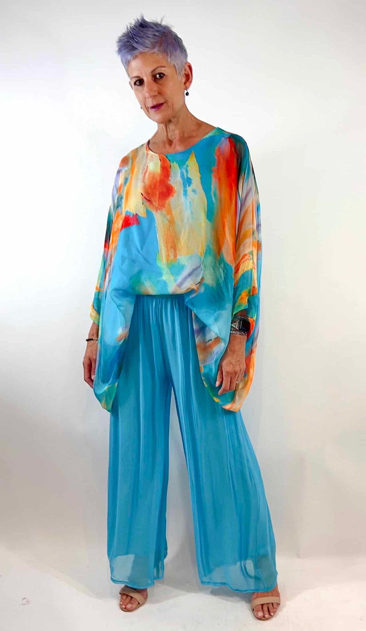 Silk Kaftan Top