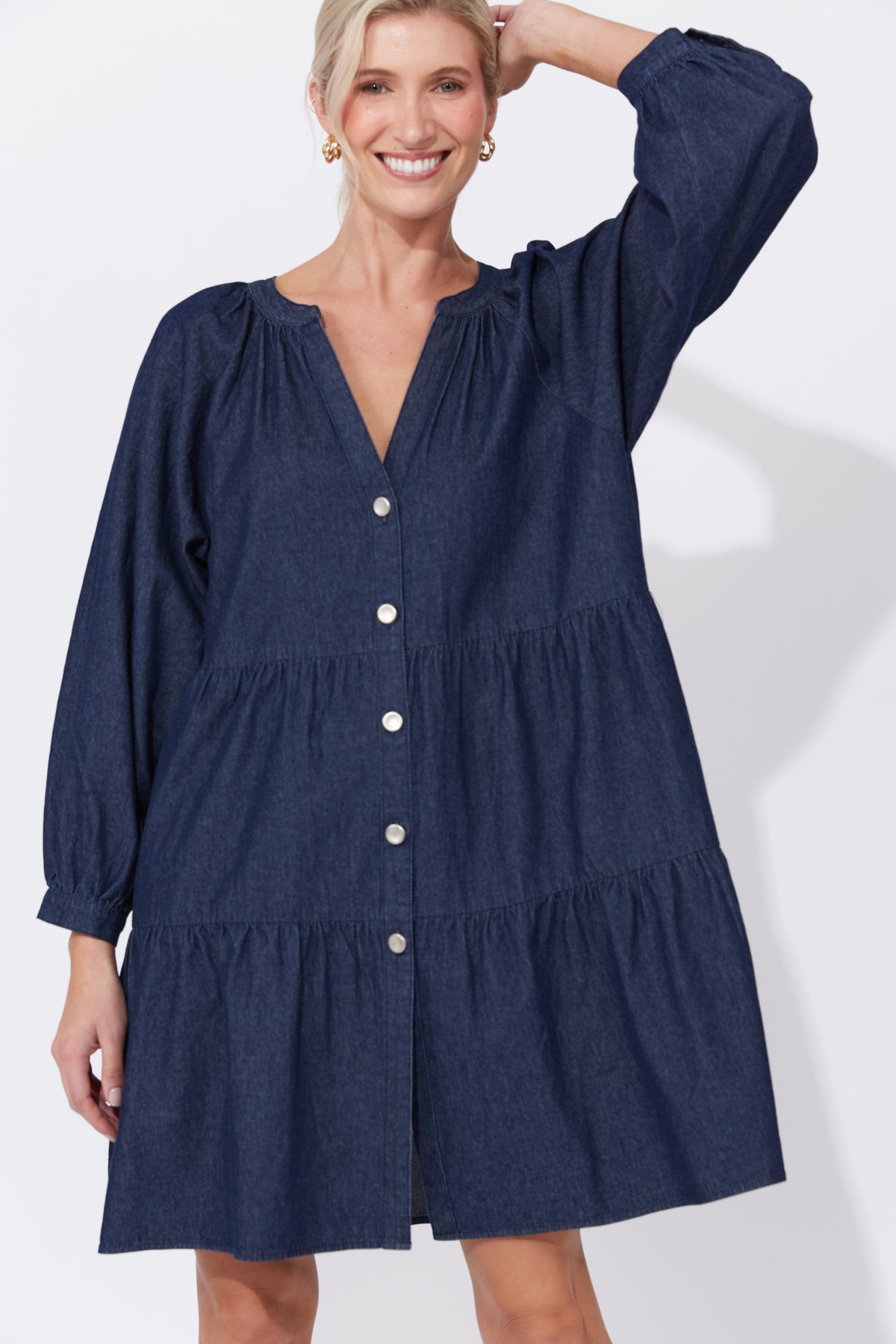 Austin Denim Midi Dress