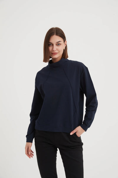 Tirelli Midnight Navy Blue Jumper Sweater Top