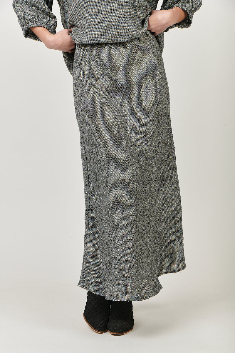 Linen A-line Maxi Skirt