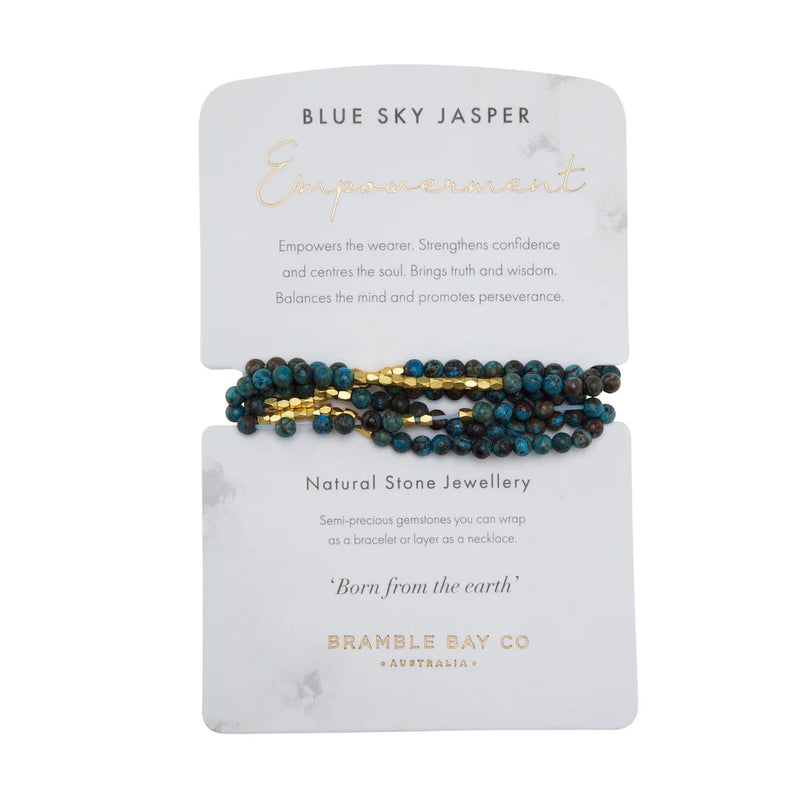 Natural Stone Wrap Bracelet