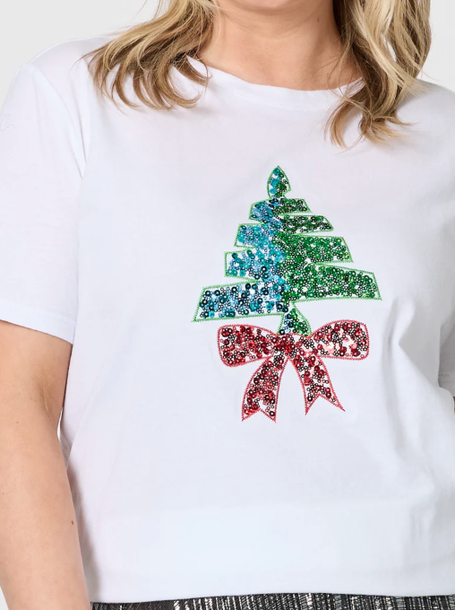 Sequin Christmas Tree Tee