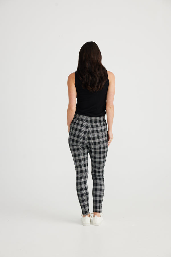 Runway Pants in Black Check by Brave True Kindred Spirit Kindred Spirit Boutique Gift