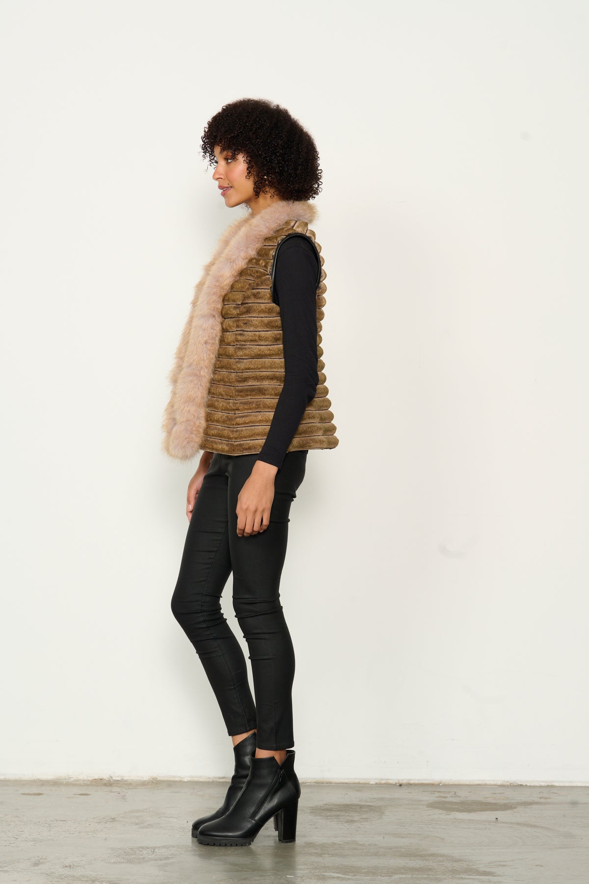 Reversible Faux Fur Vest