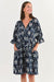 Namastai Cotton V-Neck Drop Waist dress in Fracture.