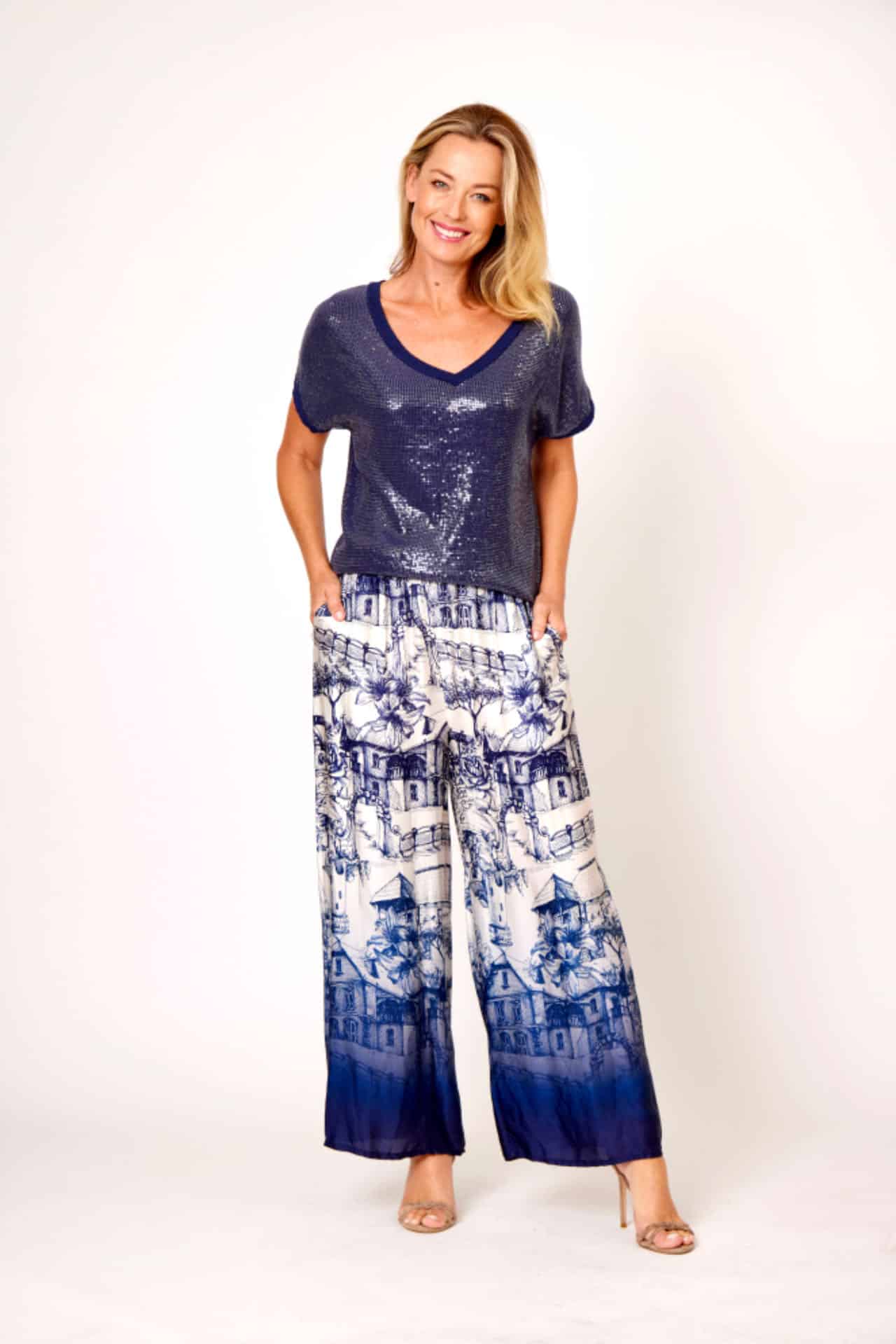 Country Cottage Print Pants