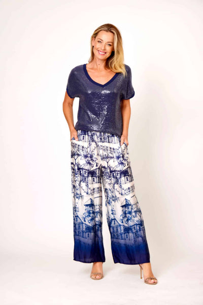 Country Cottage Print Pants