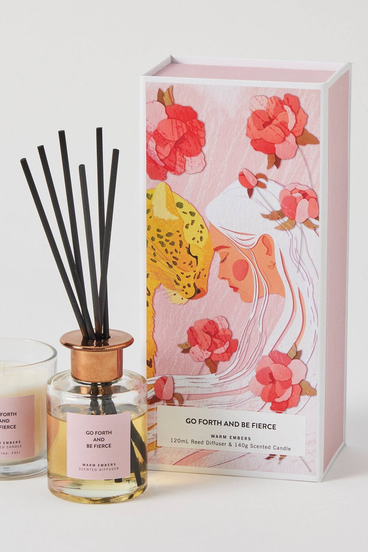 Go Forth And Be Fierce - Candle &amp; Diffuser Set