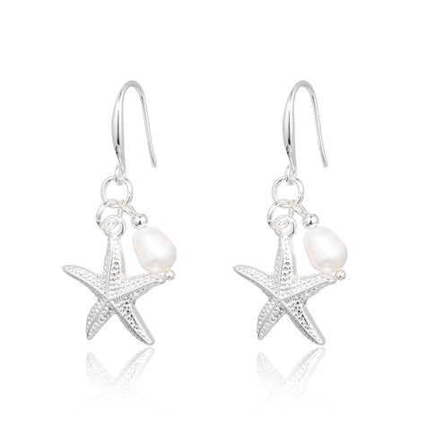 Lotus Starfish Earrings - Set of Two