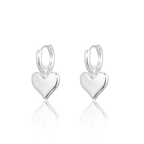 Lotus Heart Earrings - Set of Two