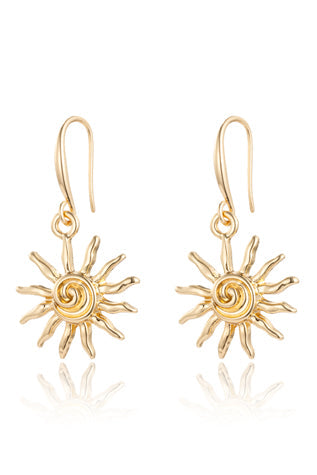 Lotus Sun Earring - Set of Two