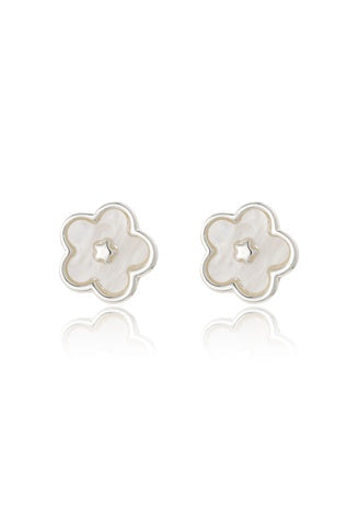 Lotus Leaf Clover Charm Earrings - Set of Two