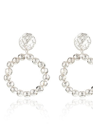 Gilda Beaded Coin Earrings - Set of Two