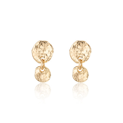 Gilda Metal Charm Earrings - Set of Two