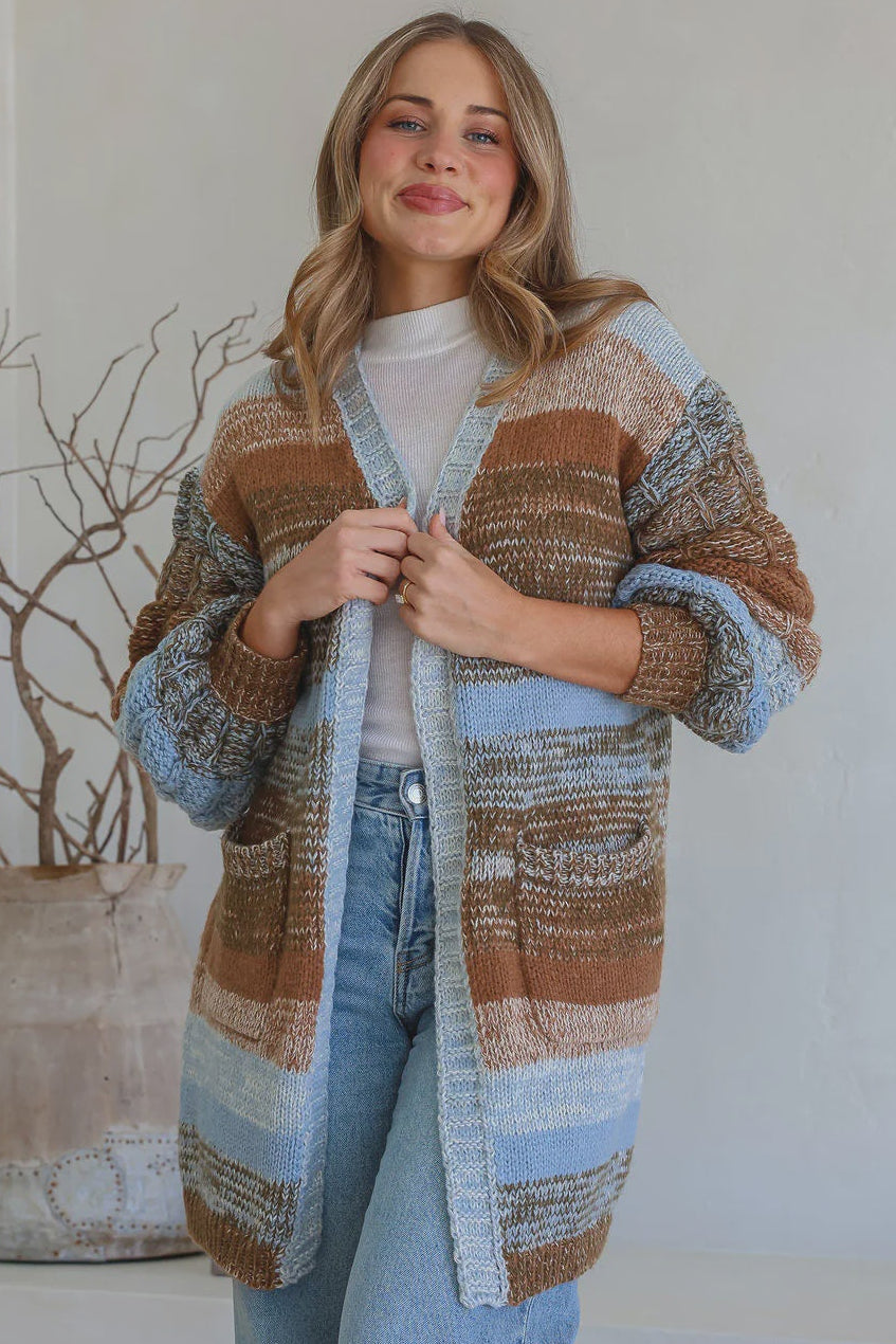 Puff Knit Cardigan