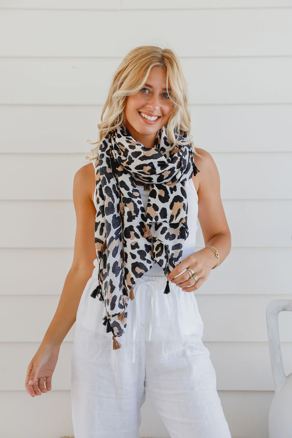 Animal Tassel Scarf