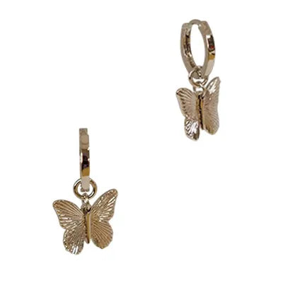 Butterfly Huggie Earrings