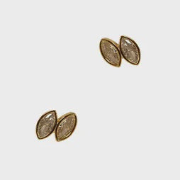 Double Round Diamond Earrings
