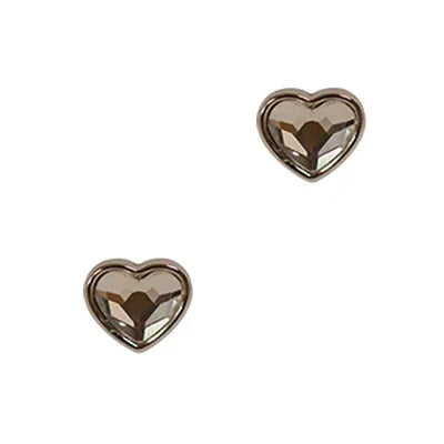 Facetted Heart Earrings