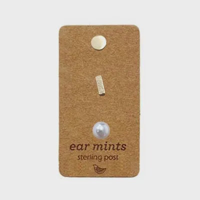 Disc/Bar/Pearl Trio Earrings