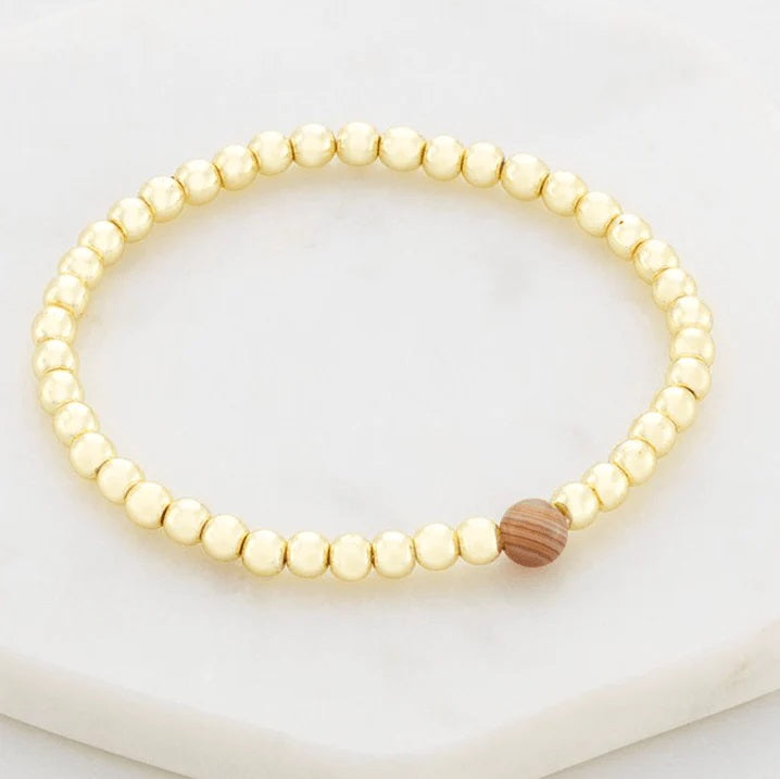 Gold Bead Bracelet