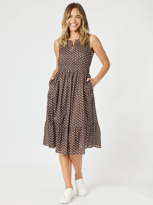 Get Spotty Midi Dress