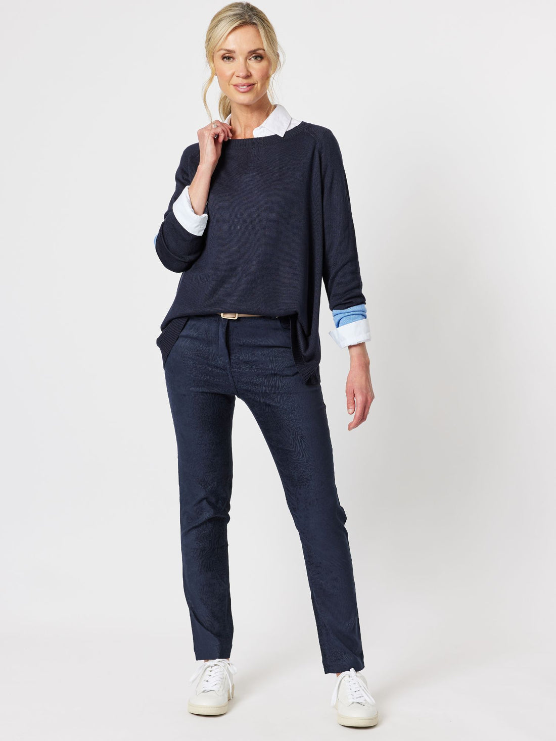 Animal Print Suede Jean