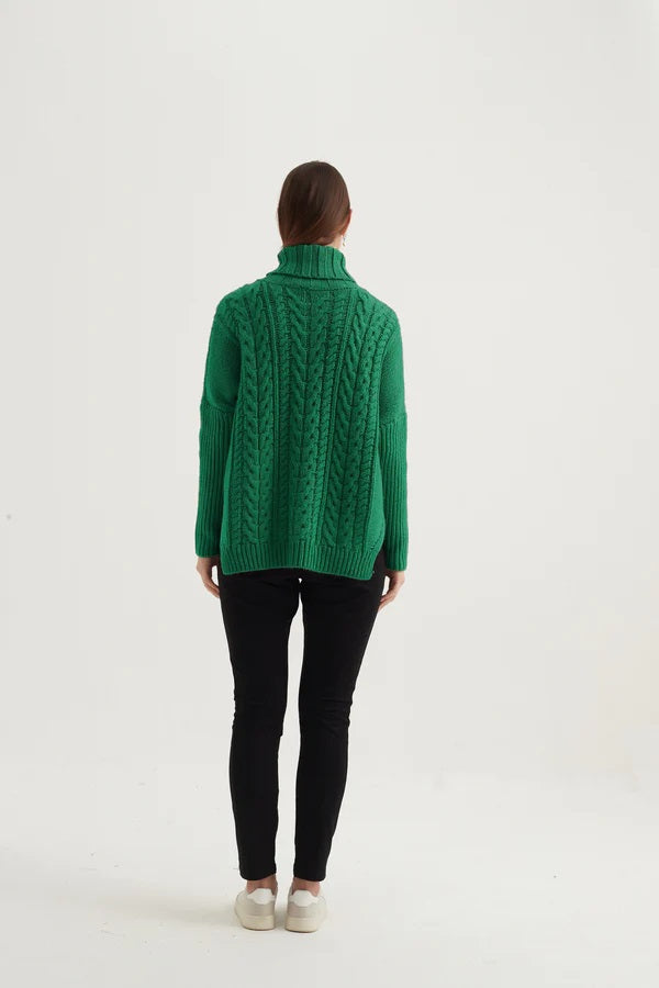 High Neck Cable Knit