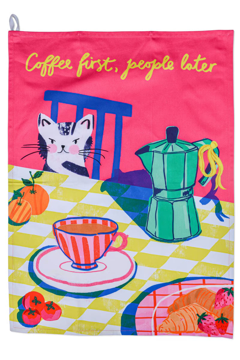 Coffee First Tea Towels