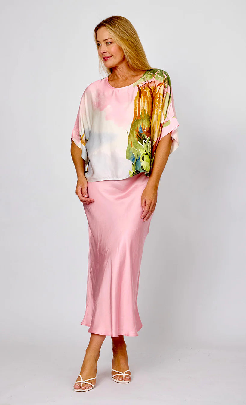 Satin Bias Cut Skirt