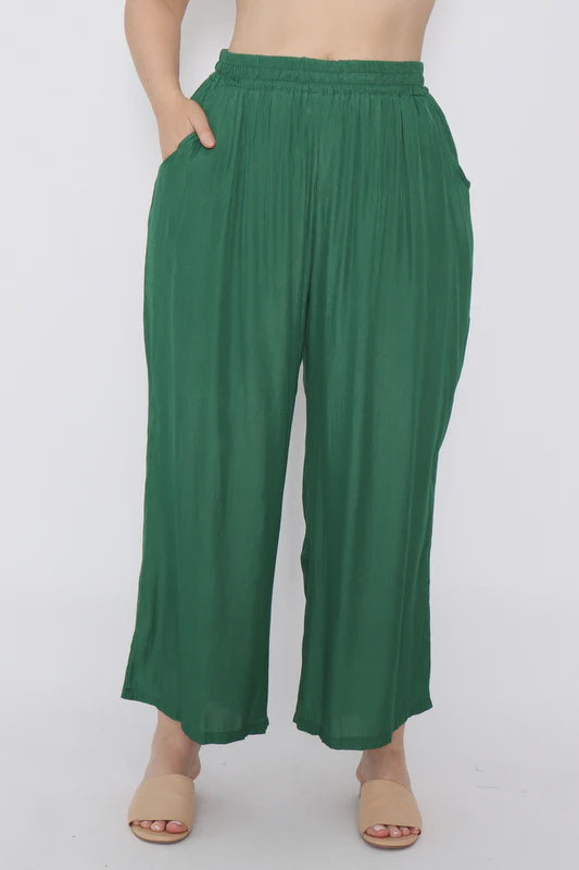 Wide Leg Cotton Pants