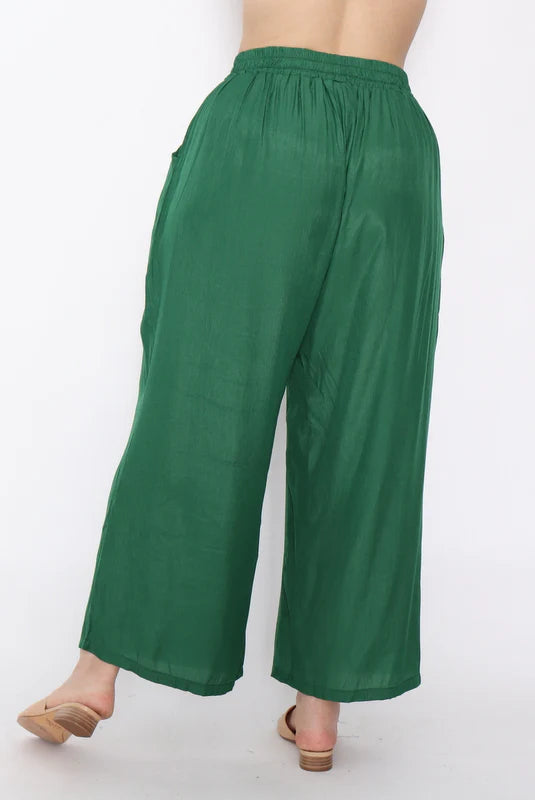 Wide Leg Cotton Pants